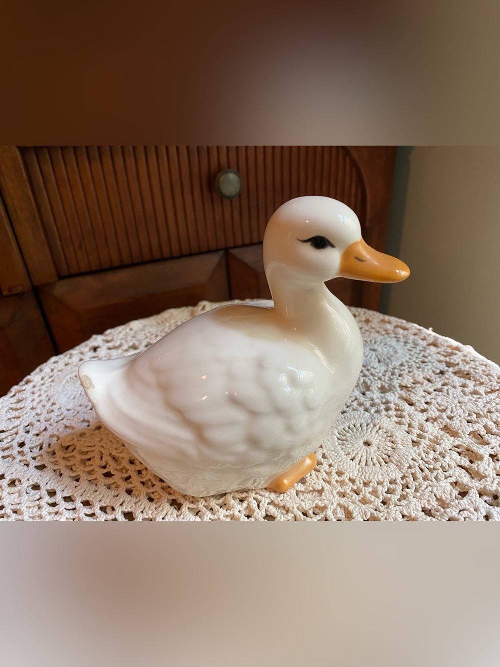 Vintage Ceramic Duck Figurine - Home Accents